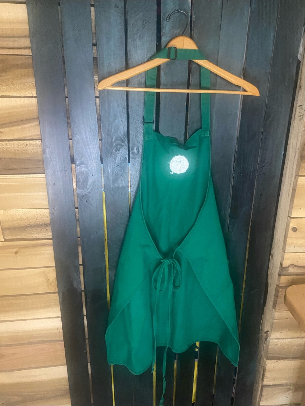 Starbucks Green barista Work Apron with White Siren Logo OS adjustable - Picture 5 of 5